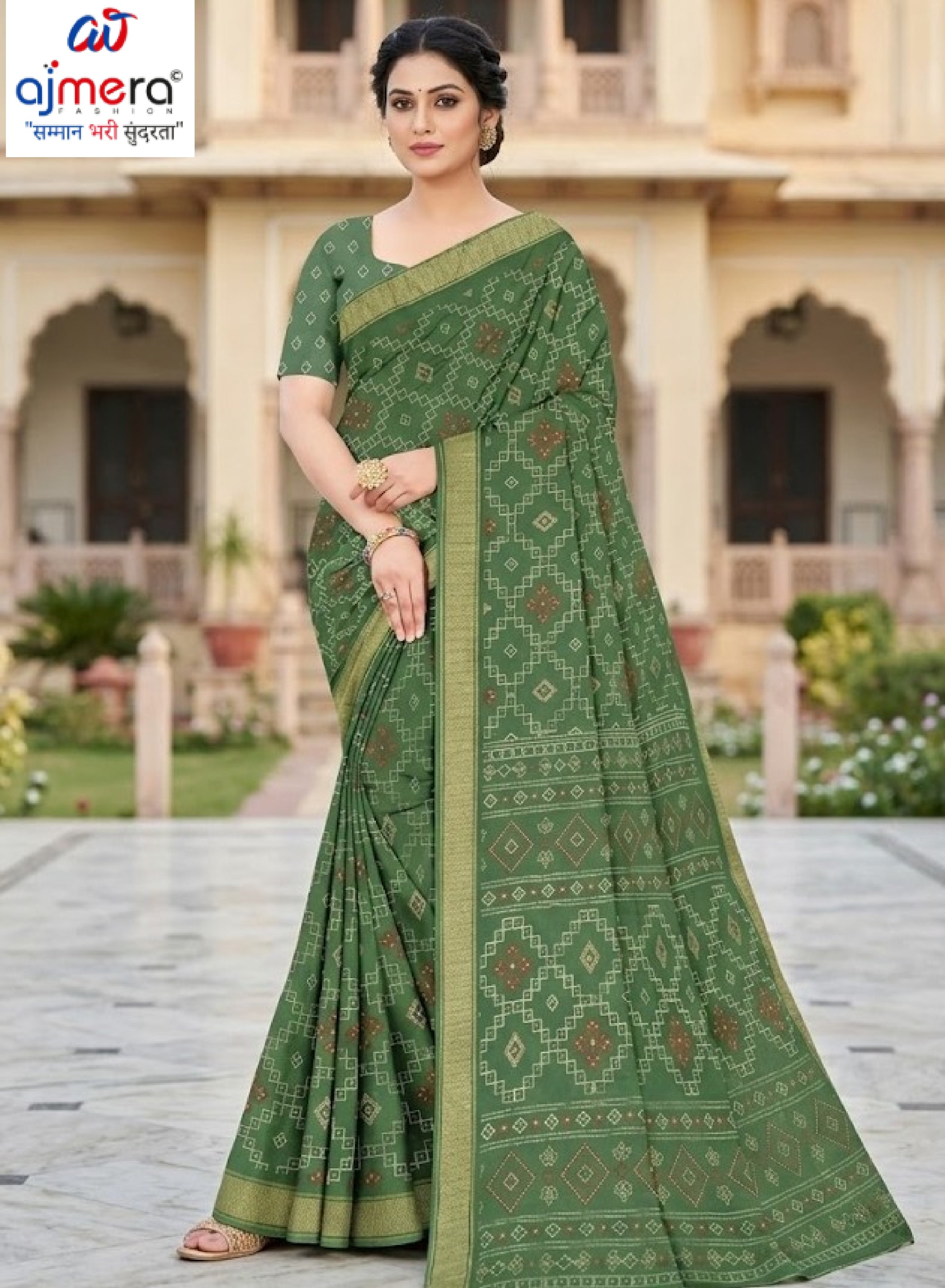 Trendy Printed Saree with Blouse Piece for Women’s Ethnic Wardrobe | GLC-KANCHI SILK