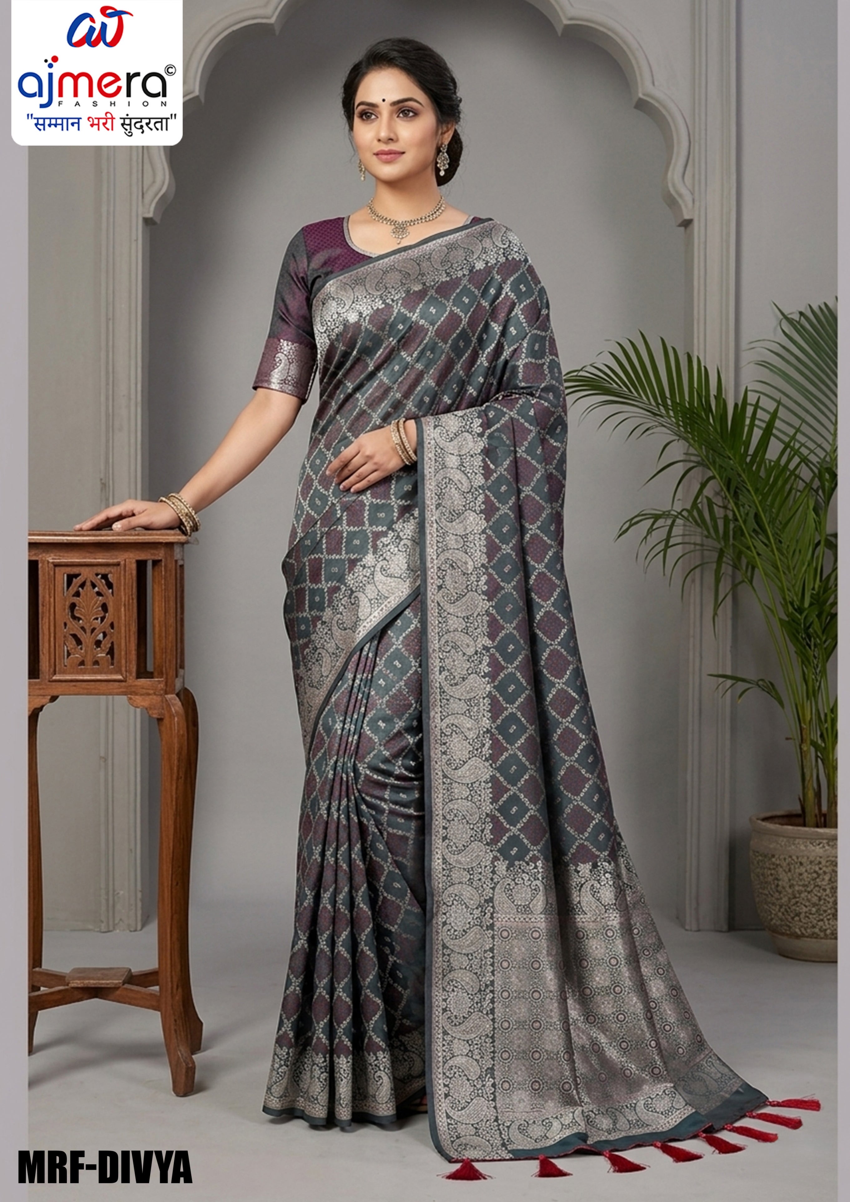 Traditional Elegance Jacquard Silk Saree With Blouse Piece | MRF-DIVYA