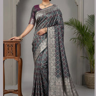 Traditional Elegance Jacquard Silk Saree With Blouse Piece | MRF-DIVYA