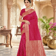 Classic Jacquard Silk Saree with Blouse Piece for Elegant Traditional Look | DBU-BANARASI SILK VOL-3