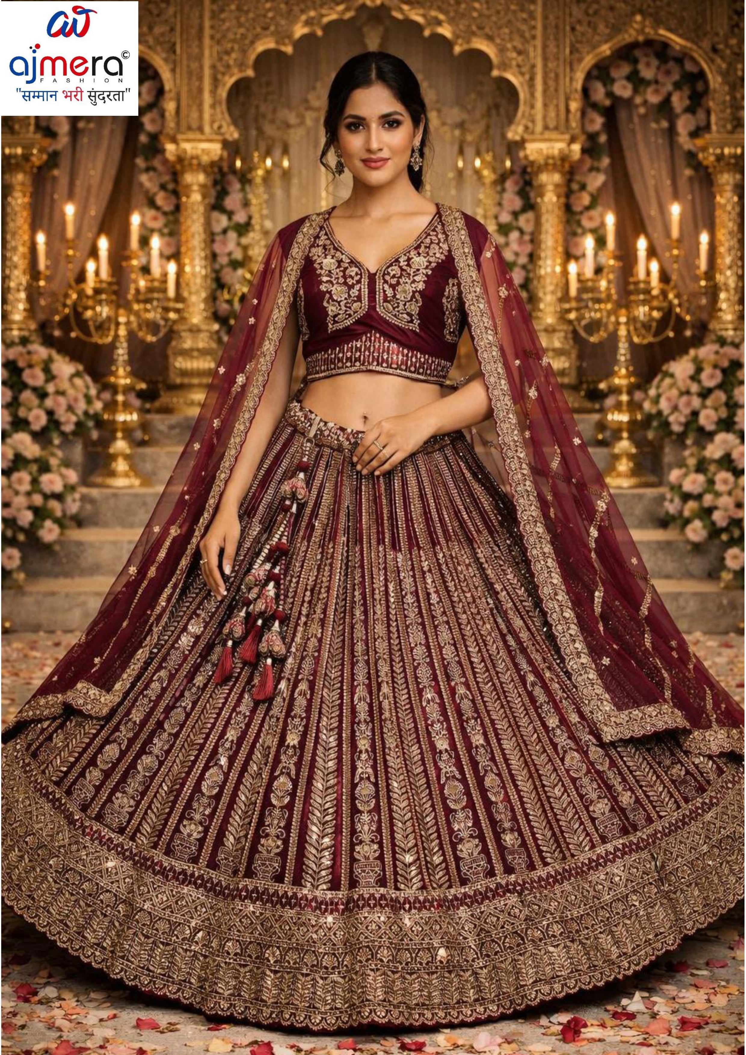 Net Beast Work Lehenga Choli Manufacturer Supplier Exporter|ADD-MOLIRA