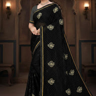 Wholesale Dyed Matching Saree Collection with Blouse Piece for Premium Ethnic and Traditional Wear | VKM-JENA