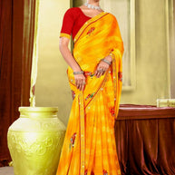 Chic Printed Saree with Blouse Piece for Sophisticated Ethnic Style | PRM-RAJNI