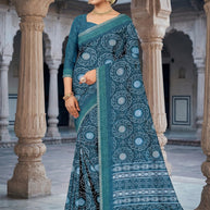 Contemporary Printed Saree with Blouse Piece for Premium Wear | GLC-SURYAMUKHI