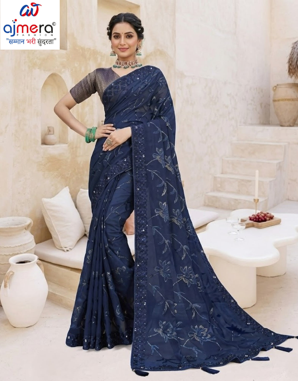 Classic Printed Saree with Blouse Piece for Timeless Traditional Style | RDD-YUKTI VOL-57