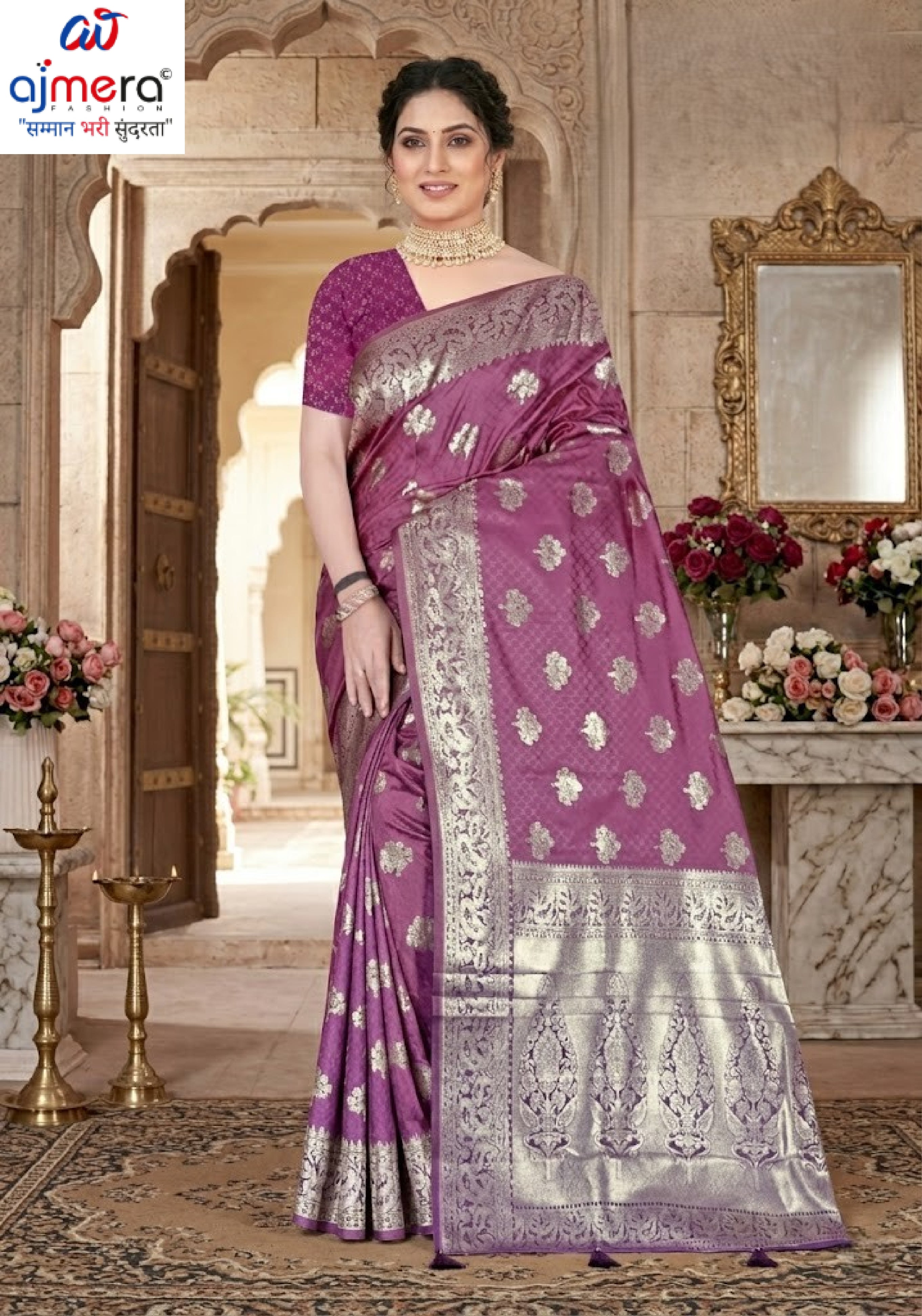 Premium Elegance Jacquard Silk Saree With Blouse Piece | TUL-MATWALI DOLL SILK