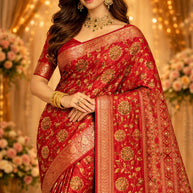 Stylish Printed Saree with Blouse Piece for Traditional Celebrations  | WLN-HIMANI-11088