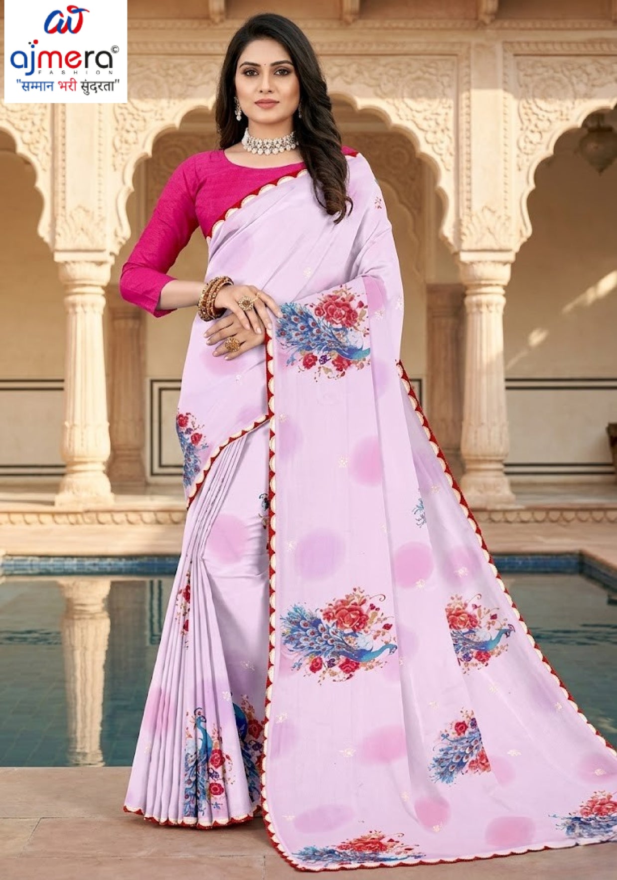 Georgette Print Loose Saree with Blouse for Premium Ethnic and Traditional Wear | TD-COCONUT