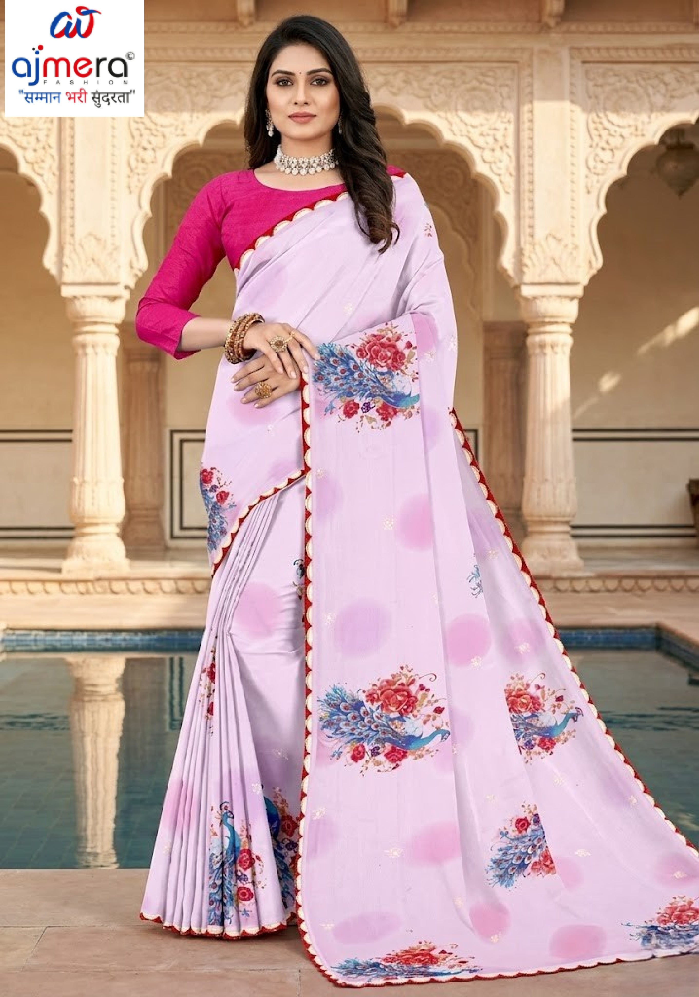 Georgette Print Loose Saree with Blouse for Premium Ethnic and Traditional Wear | TD-COCONUT