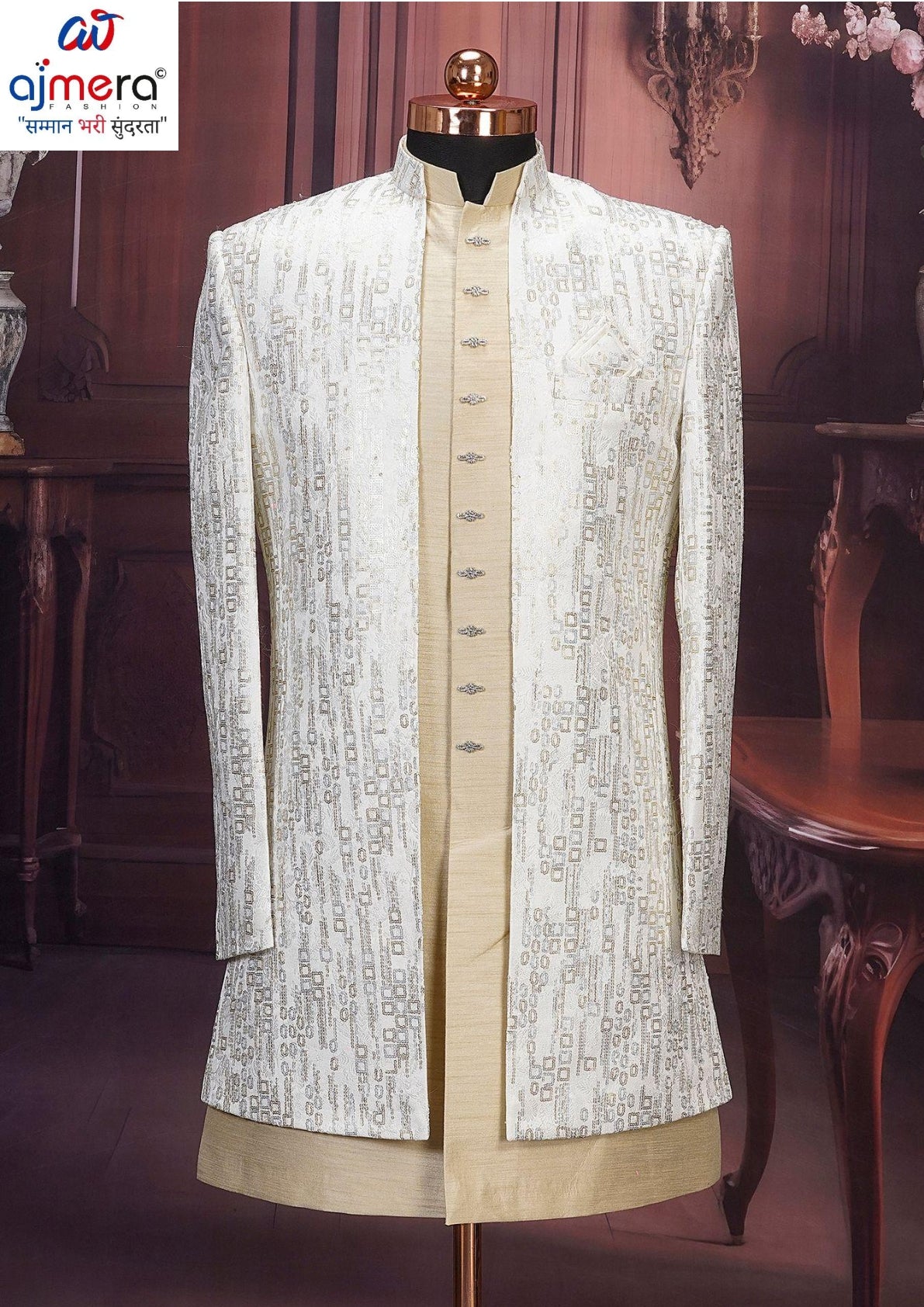 Premium Men's Indo Western for Wedding & Party Wear | SNA-MIN11608