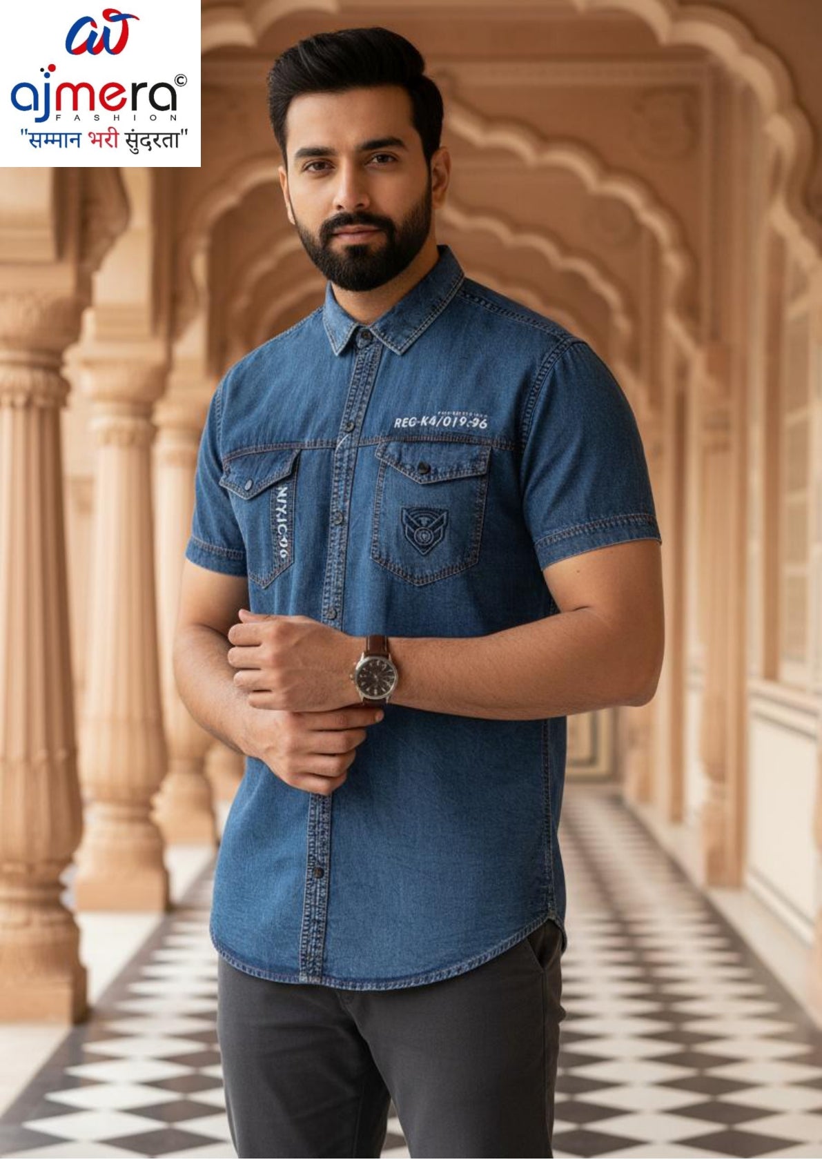 Mens Shirt Manufacturer India for Retailers | MRS-DENIM CARGO HS