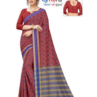 Fashionable Rapier Silk Matching Saree Without Blouse | ANT-A-ONE