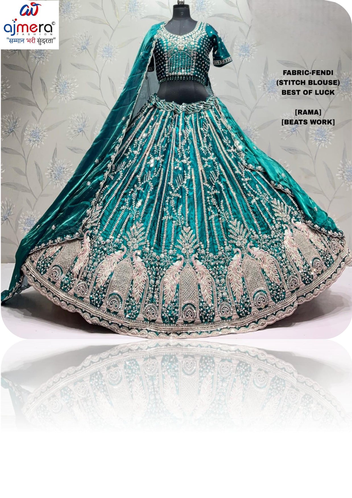 Fancy Beads Work Lehenga Choli Manufacturer Supplier Exporter|ADD-BEST OF LUCK
