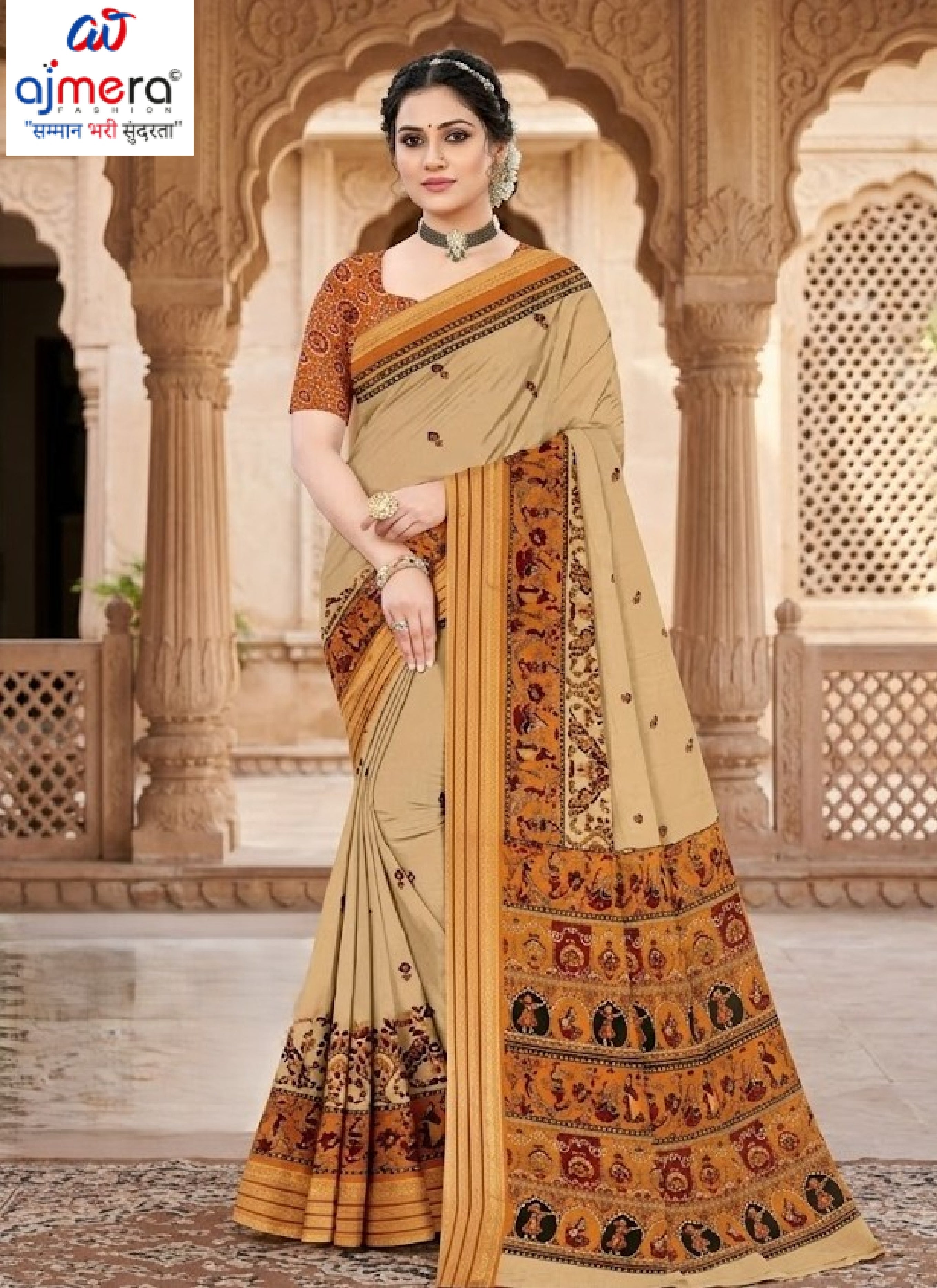 Classic Printed Saree with Blouse Piece for Timeless Traditional Style | GLC-KANCHI SILK-1