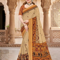 Classic Printed Saree with Blouse Piece for Timeless Traditional Style | GLC-KANCHI SILK-1