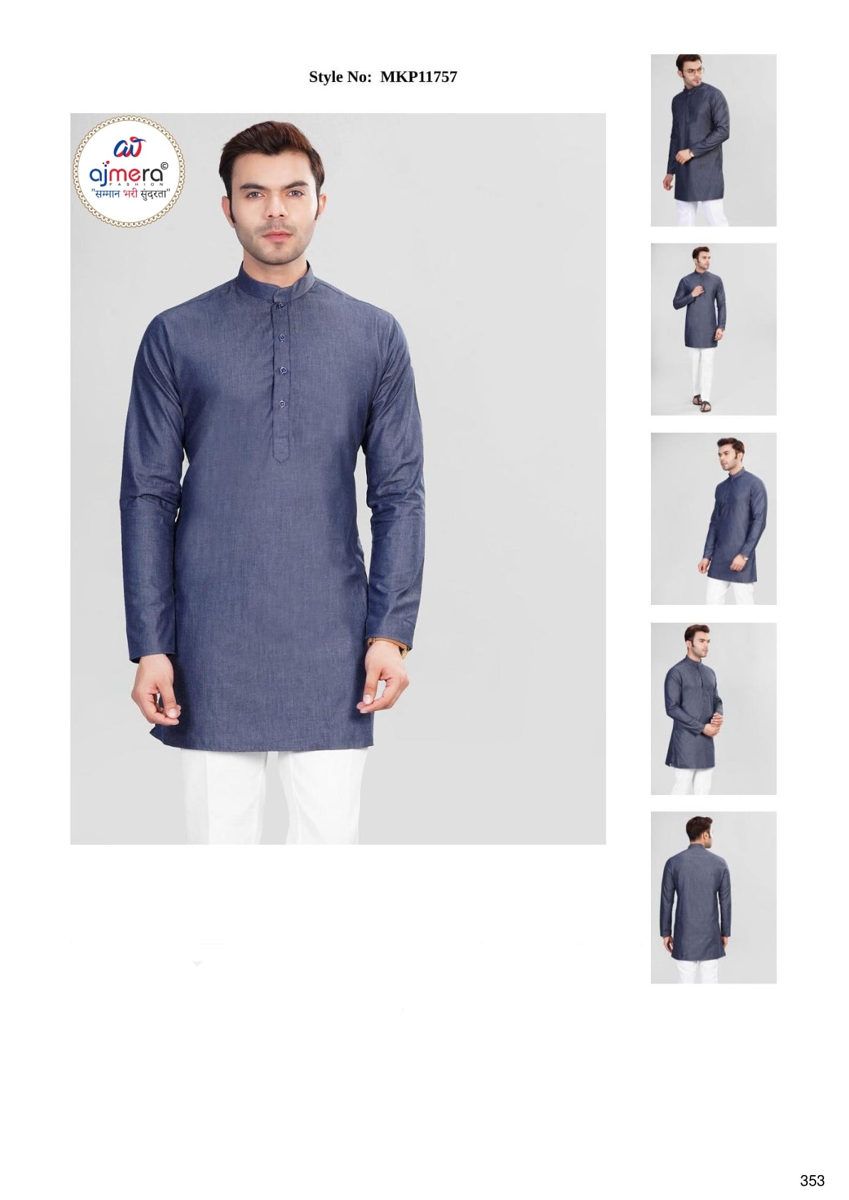 Premium Men's Kurta & Payjama for Wedding & Festive Wear | SNA-MKP11757