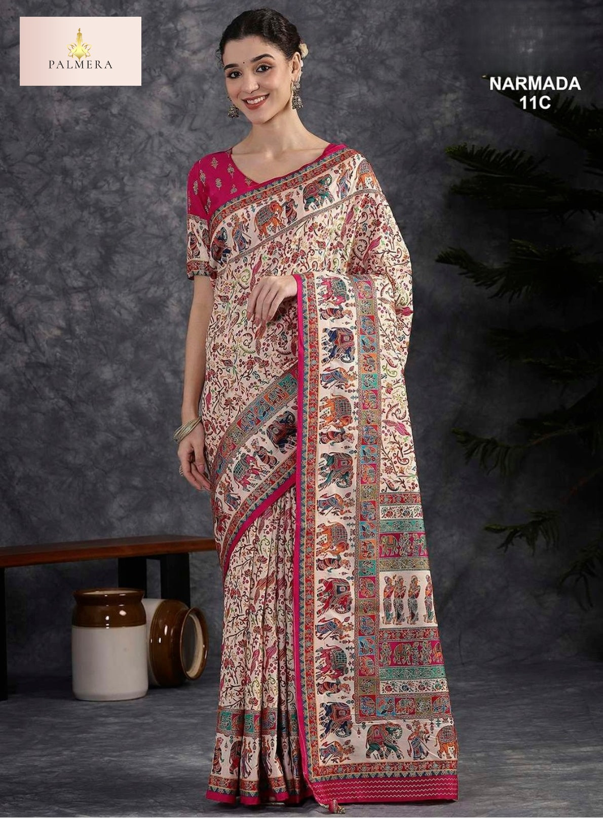 Palmera Saree Wholesaler and Palmera Saree Supplier | ALL-NARMADA-11