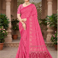 Premium Printed Saree with Matching Blouse Piece for Ethnic Elegance | PUS-DREAM GIRL-110