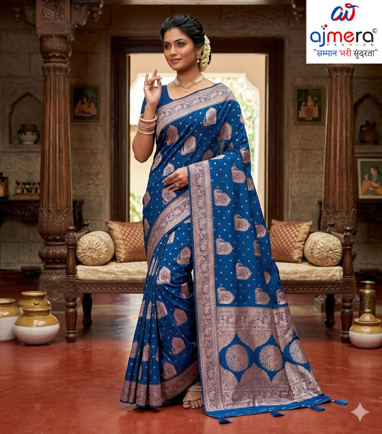Fashionable Jacquard Silk Saree with Blouse Piece for Special Events | DBU-BANARASI SILK VOL-39