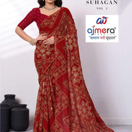 Contemporary Printed Saree with Blouse Piece for Premium Wear | RMF-SUHAGAN VOL-3
