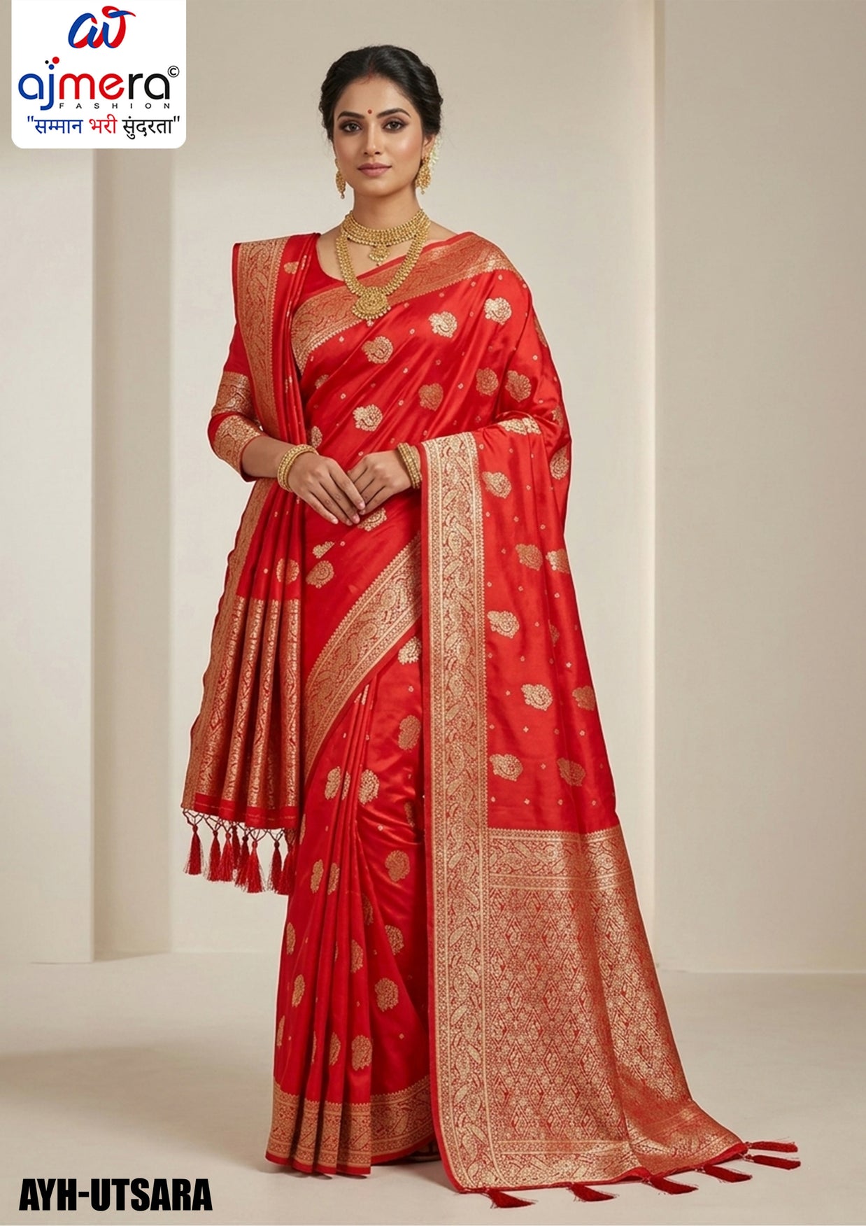 Rapier Jacquard Silk Saree With Blouse Piece | AYH-UTSARA
