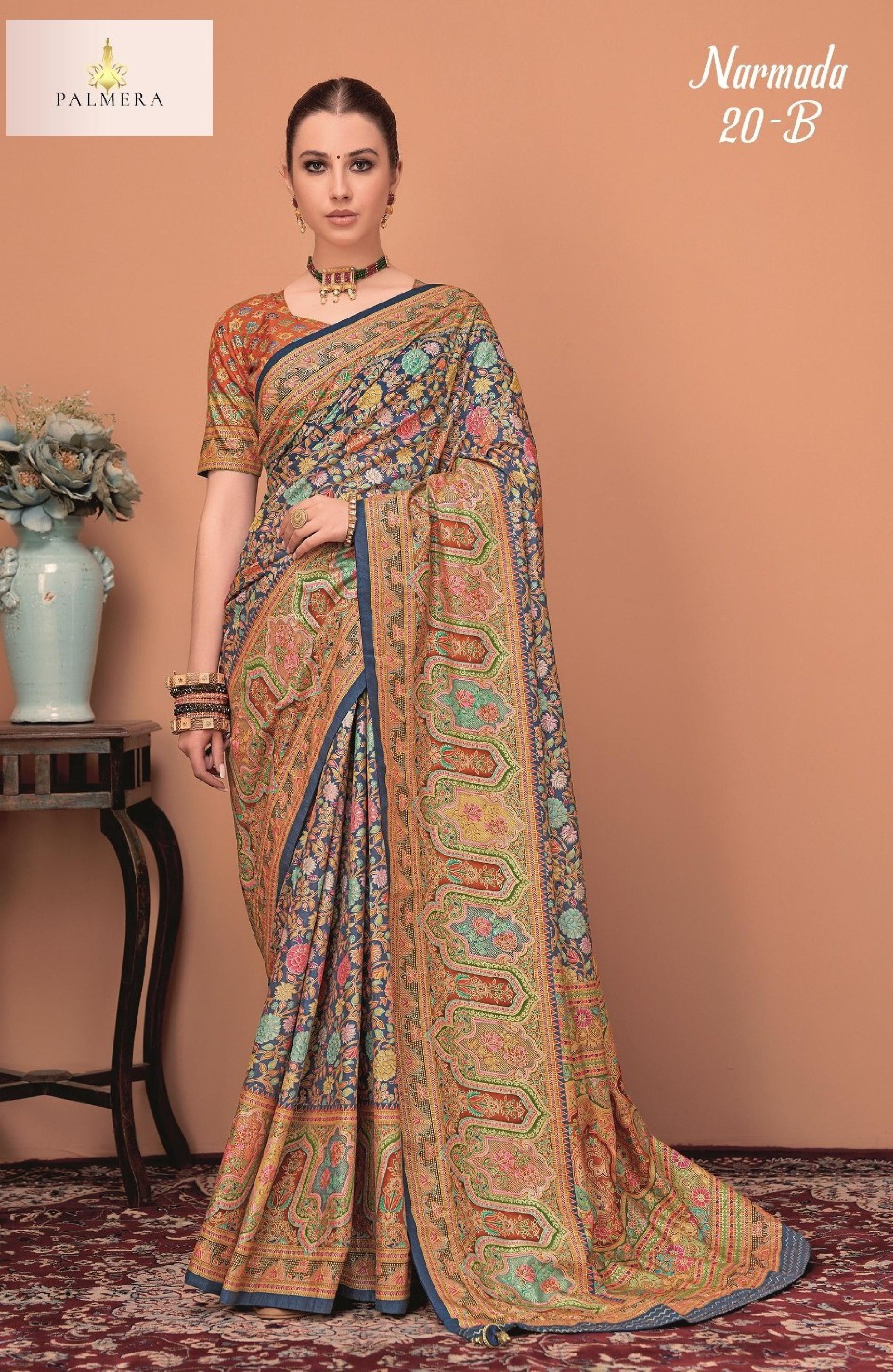 Palmera Saree Manufacturer and Palmera Saree Supplier | ALL-NARMADA-20