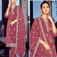 Designer Top Pant Dupatta Set for Women | TNC-VRINDA