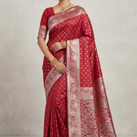 Artisan Jacquard Silk Saree With Blouse Piece | RIK-KAMAKHYA