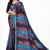 Trendy Printed Saree with Blouse Piece for Women’s Ethnic Wardrobe  | CAS-KHUSHBOO