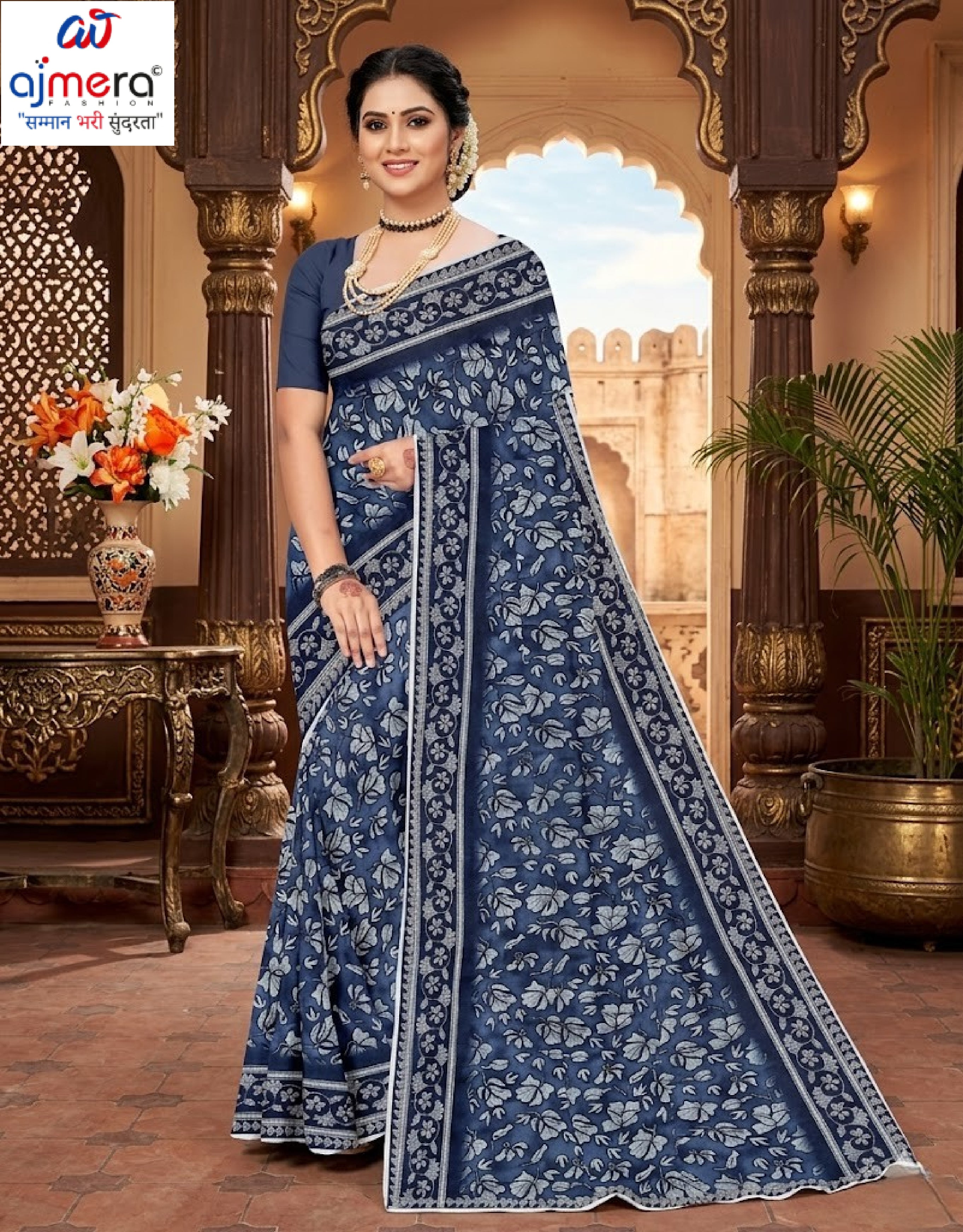Contemporary Printed Saree with Blouse Piece for Premium Wear  | GPT-MEGHA-2
