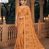 Fancy Cotton Saree with Without Blouse for Premium Ethnic and Traditional Wear | PJA-CHAM CHAM