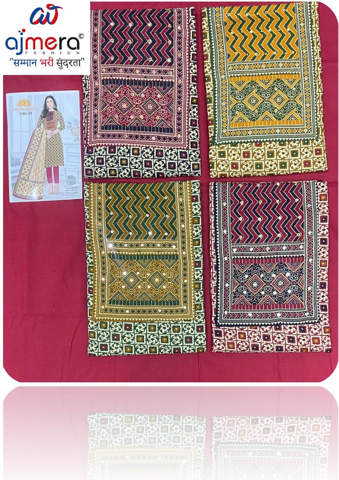 Premium Cotton Unstitched Suit Set | KRN-VASTRKALA