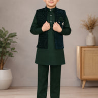 Wholesale Boys Jacquard Modi Koti Set | JDW-7093
