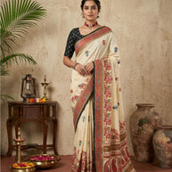 Ganga Silk Saree with Blouse for Premium Ethnic and Designer Wear | ALL-GANGA-29