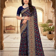 Sharmili Print Loose Saree with Blouse for Premium Ethnic and Traditional Wear | TTS-SAHELI
