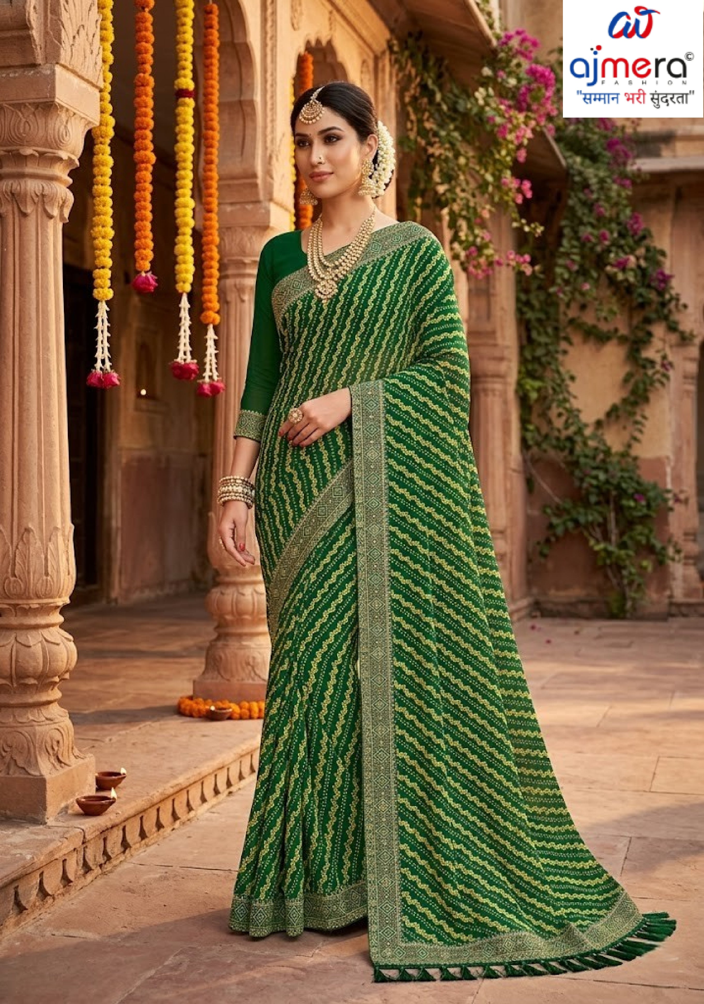 Latest Dyed Matching Saree without Blouse for Premium Ethnic and Traditional Wear | JP-GOLGAPPA
