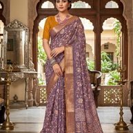 Graceful Printed Saree with Blouse Piece for Modern Ethnic Fashion  | VDT-SONAKSHI-3