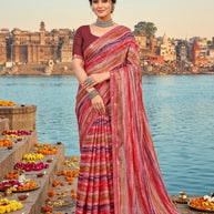 Graceful Printed Saree with Blouse Piece for Modern Ethnic Fashion | PRM-NEW FASHION