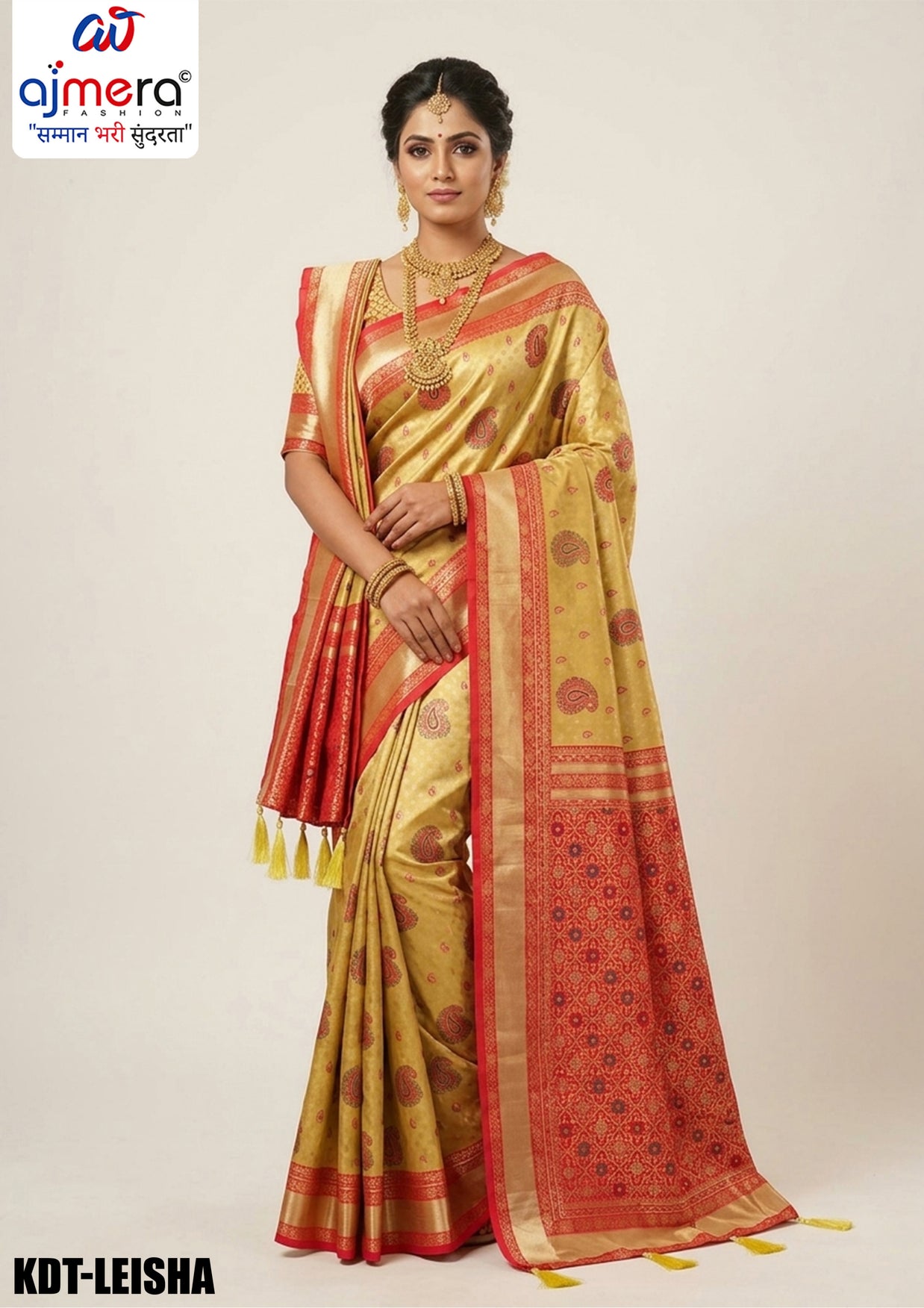Party Wear Jacquard Silk Saree With Blouse Piece | KDT-LEISHA