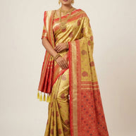 Party Wear Jacquard Silk Saree With Blouse Piece | KDT-LEISHA