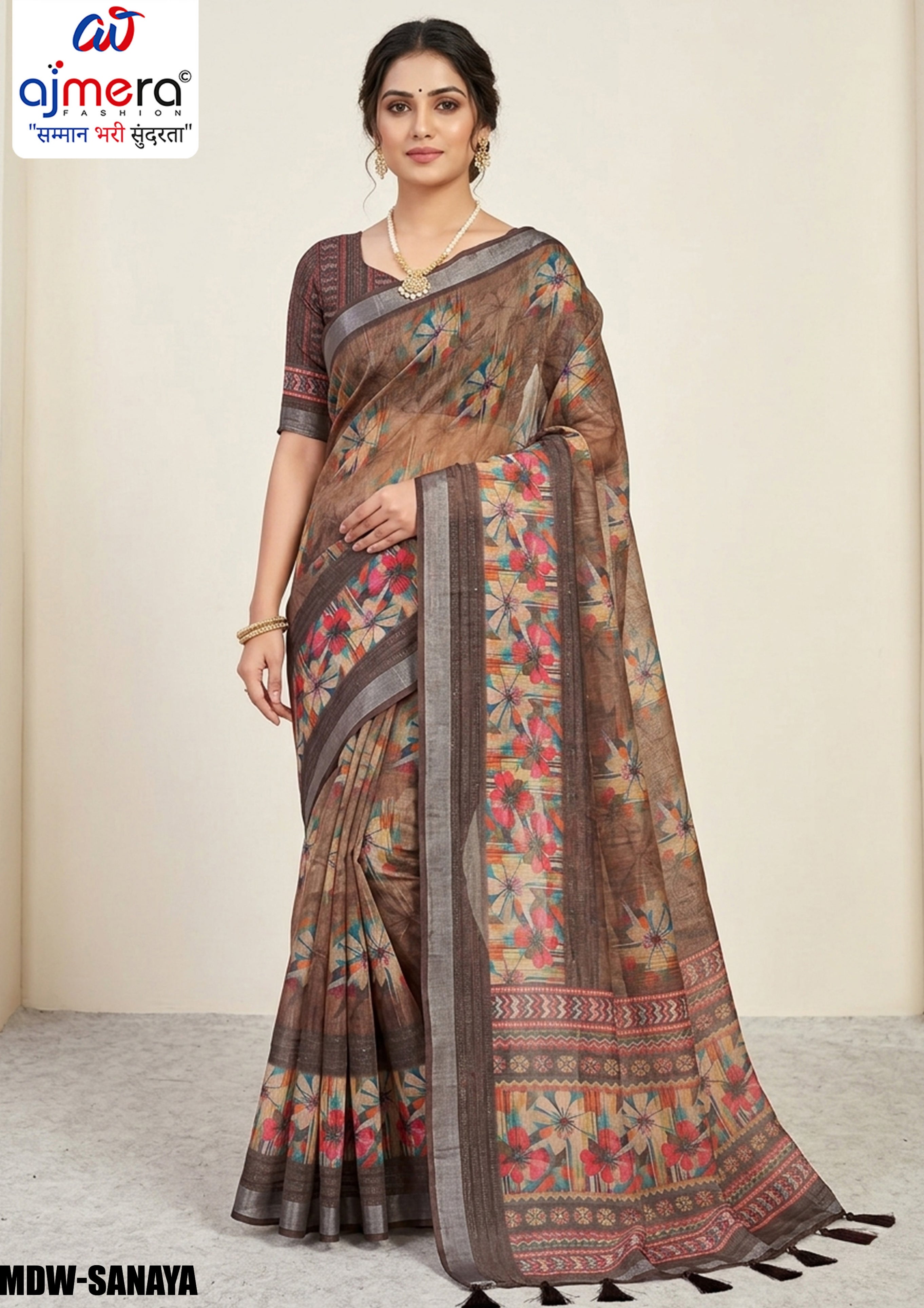 Designer Craft Jacquard Silk Saree With Blouse Piece | MDW-SANAYA