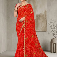 Beautiful Printed Saree with Blouse Piece for Cultural Celebrations | JS-LAVYA