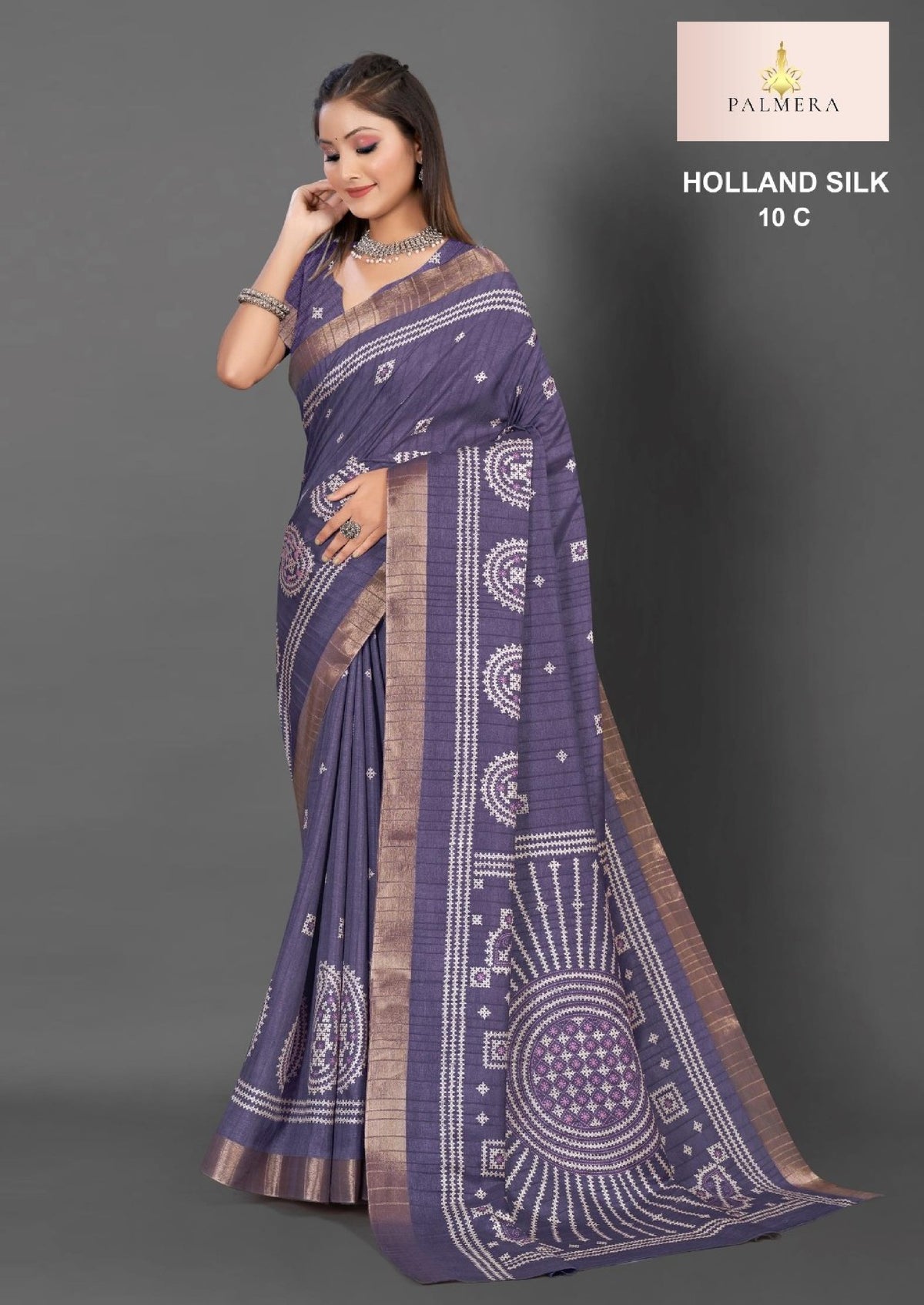 Holland Silk Handloom Silk Saree with Blouse for Premium Ethnic and Traditional Wear | ALL-HOLLAND SILK-10