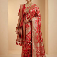 Heritage Weave Jacquard Silk Saree With Blouse Piece | AYH-NOBLE WEAVE