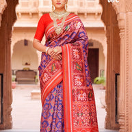 Palmera Saree Manufacturer and Palmera Saree Supplier | ALL-SWARN PATOLA-06