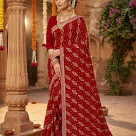 Lycra Dyed Matching Saree Collection without Blouse for Premium Ethnic and Traditional Wear | JP-SAAWARIYA