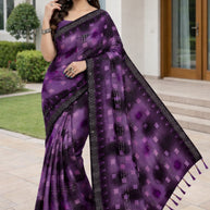 Lycra Dyed Matching Saree with Blouse Piece for Premium Ethnic and Traditional Wear | RAL-GREAT INDIA