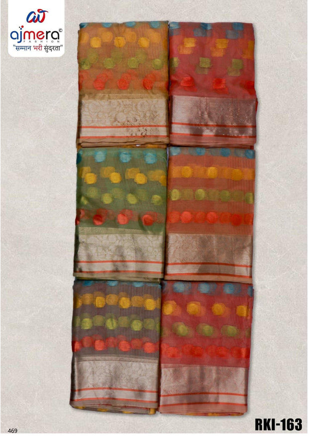 Timeless Rapier Silk Matching Saree With Blouse Piece | RKI-180