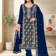 Premium Georgette Blooming Unstitched Suit Set | KVF-MARYAM