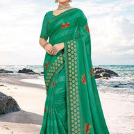 Premium Printed Saree with Matching Blouse Piece for Ethnic Elegance | PRM-TWO GULAB